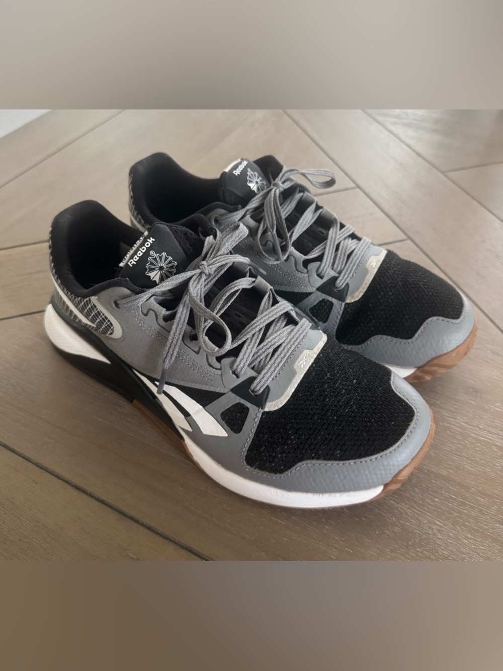 Reebok Nano x2 Gray, Black & White Sneakers - Picture 13 of 15